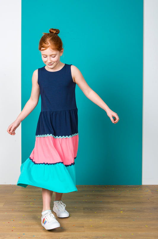 Twirl Dress - Colour Block